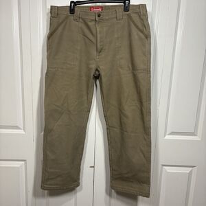 Coleman Utility Pants Mens 38x30 Khaki Workwear Outdoor Hiking Durable Cargo